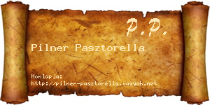 Pilner Pasztorella névjegykártya